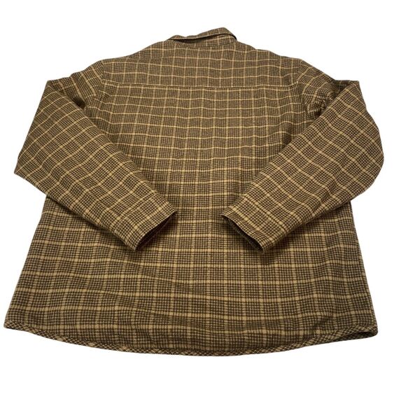 Hawx Work Gear Shacket Mens XL Brown Plaid Sherpa Lined Pockets Snap Button - Picture 3 of 16